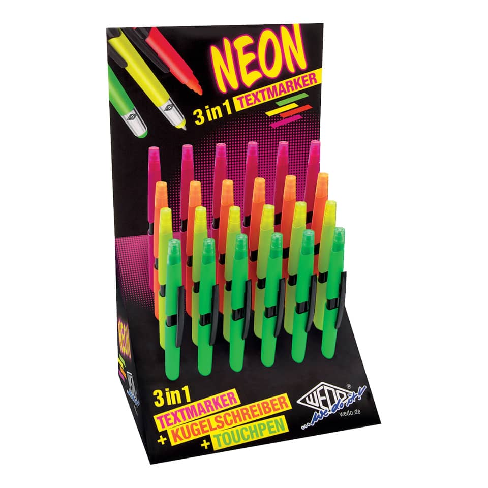Kugelschreiber 3in1, neon, sortiert WEDO 261 61099 WEDO 26161099