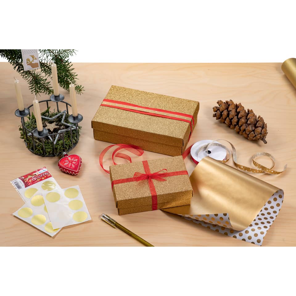 Weihnachtsanhänger Merry Christmas, 6 Stück, beglimmert HERMA 15273 HERMA 15273 beglimmert