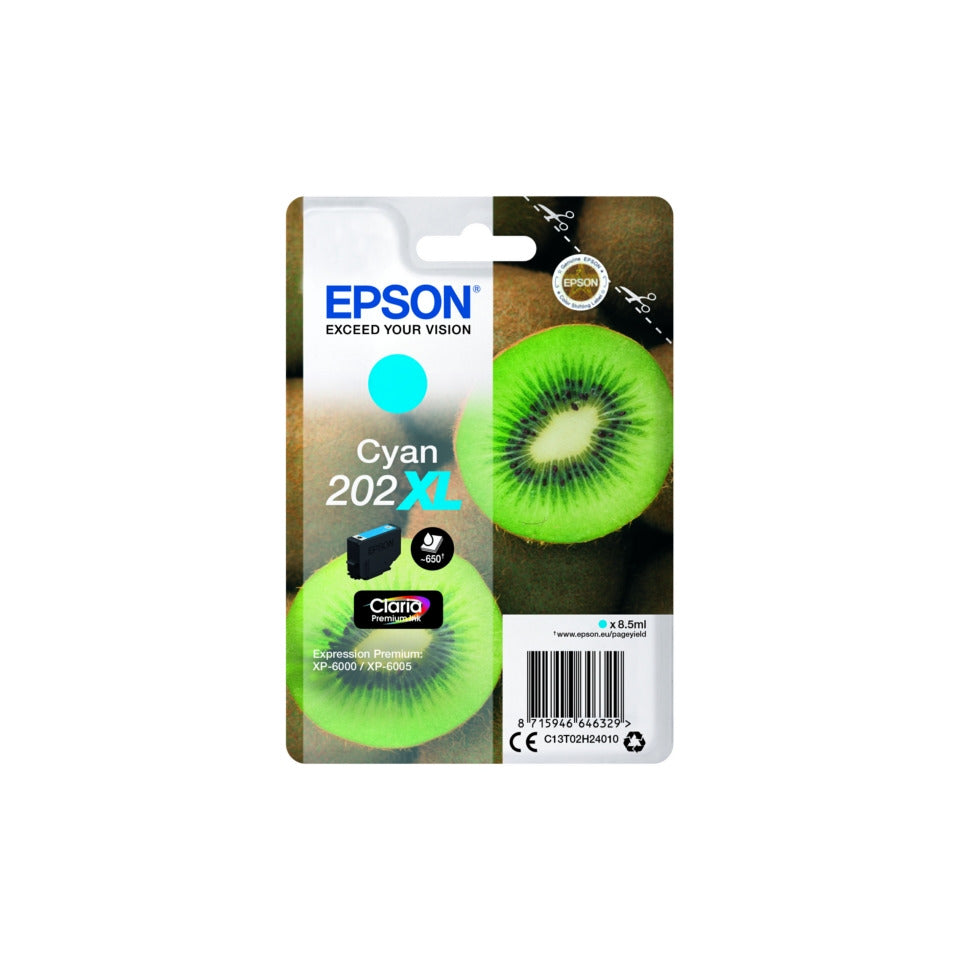 Inkjetpatrone Nr.202XL cyan EPSON C13T02H24010