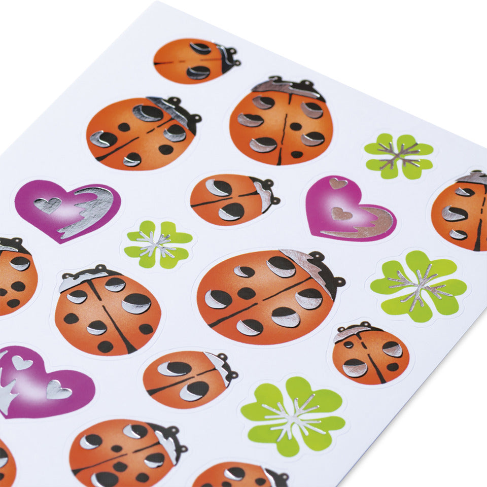 Sticker Marienkäfer, silber, 48 Stück HERMA 3529 HERMA 3529 Glückssymbole