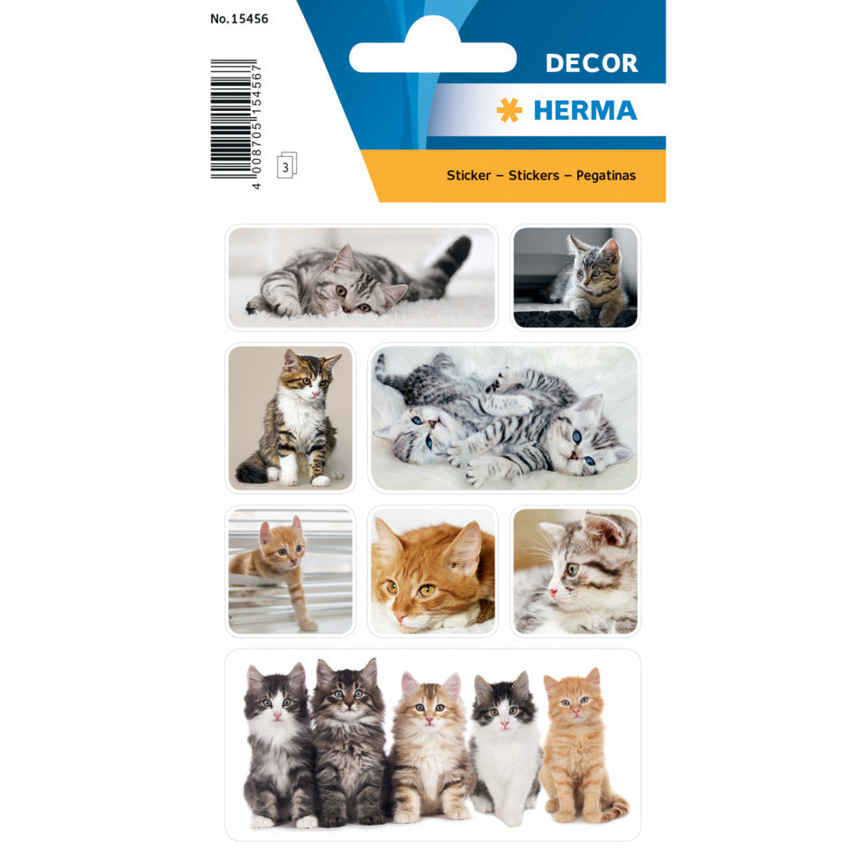 Sticker Katzenkinder, 24 Stück HERMA 15456 HERMA 15456 Decor