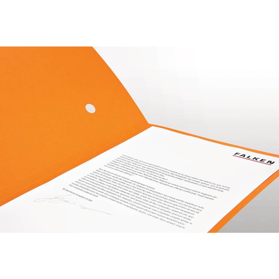Umlaufmappe, A4, Manila-Recycling-Karton, orange FALKEN 80004211