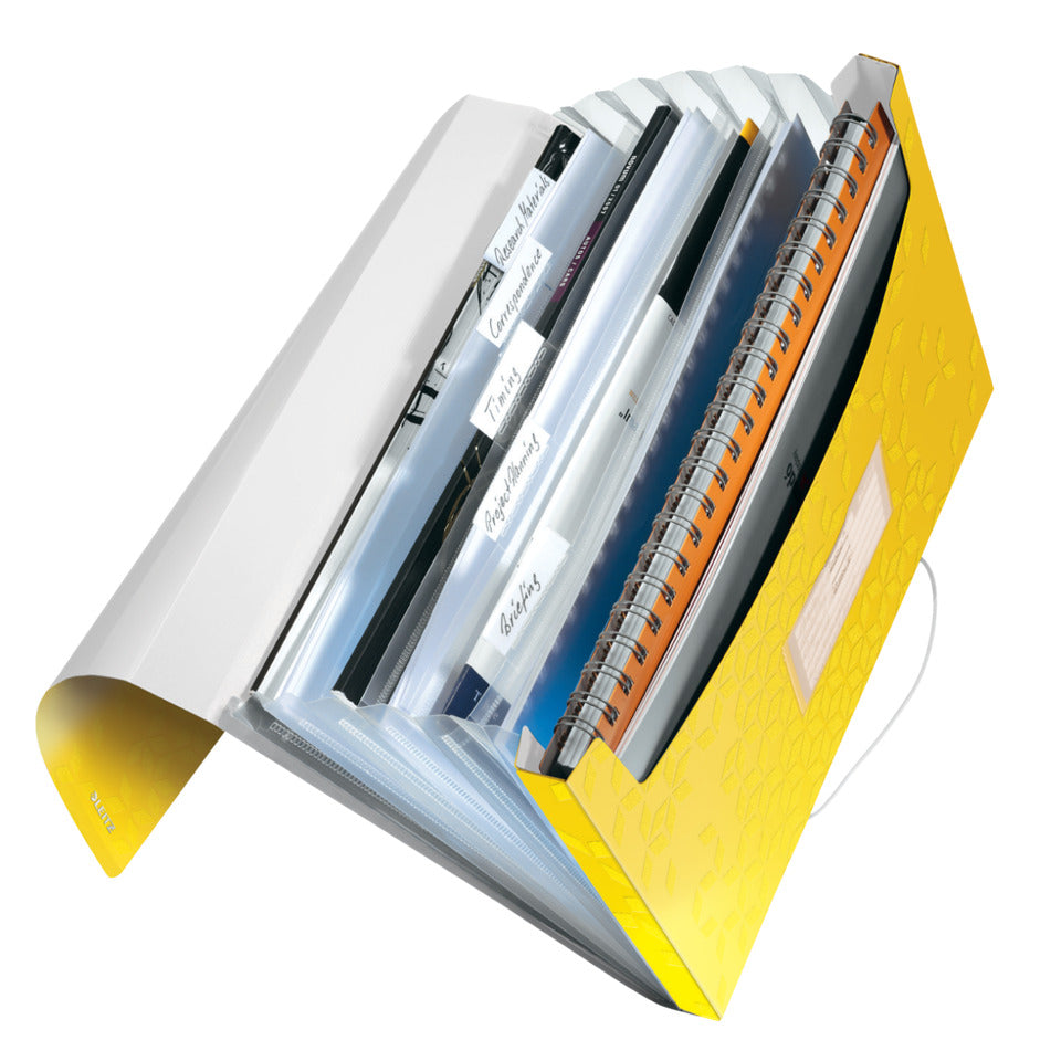 Fächermappe WOW, A4, 6 Fächer, gelb LEITZ 4589-00-16 LEITZ 4589-00-16 PP 6 Fächer