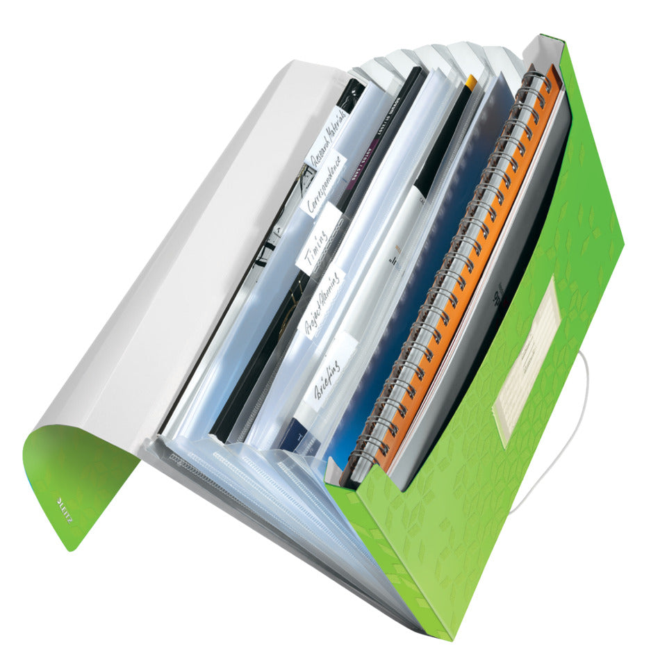 Fächermappe WOW, A4, 6 Fächer, grün LEITZ 4589-00-54 LEITZ 4589-00-54 PP 6 Fächer