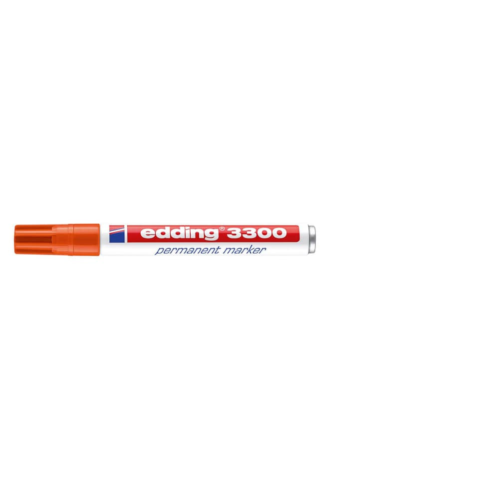 Permanentmarker 3300, Keilspitze, nachfüllbar, 1-5mm, orange EDDING 4-3300006 EDDING 3300-006 Keilspitze nachfüllbar