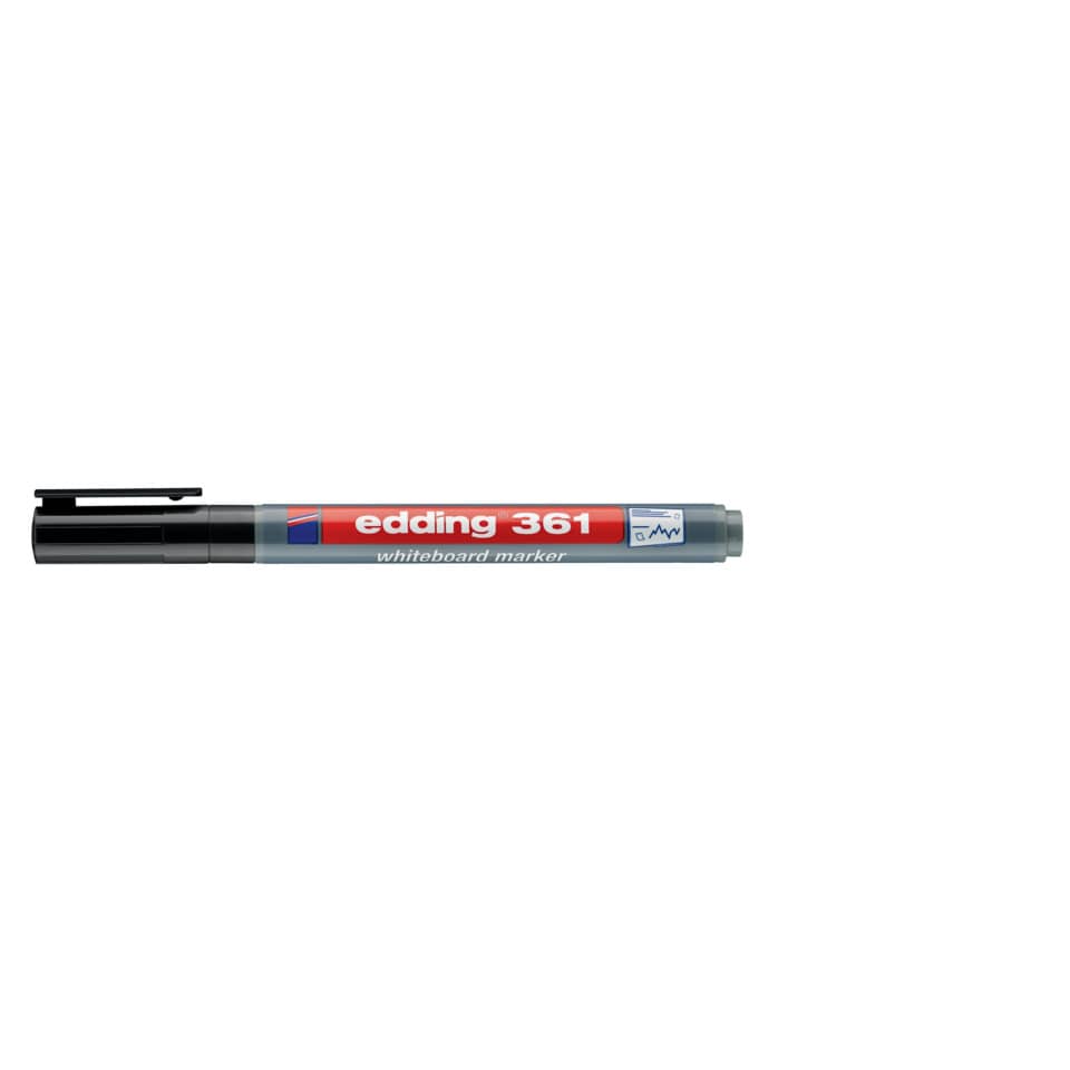 Boardmarker 361, 1mm, Rundspitze, schwarz EDDING 4-361001