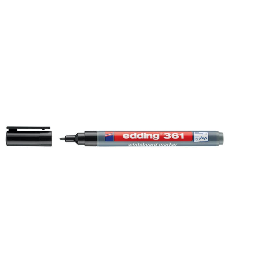 Boardmarker 361, 1mm, Rundspitze, schwarz EDDING 4-361001