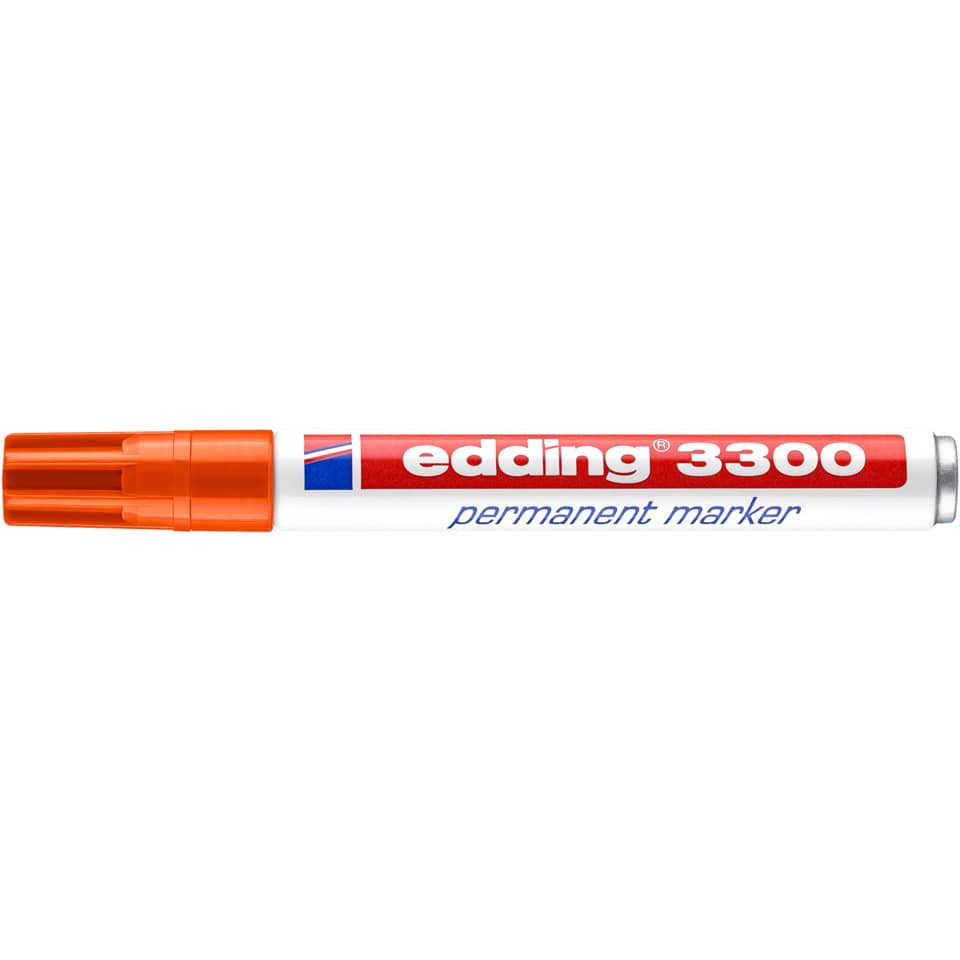 Permanentmarker 3300, Keilspitze, nachfüllbar, 1-5mm, orange EDDING 4-3300006 EDDING 3300-006 Keilspitze nachfüllbar