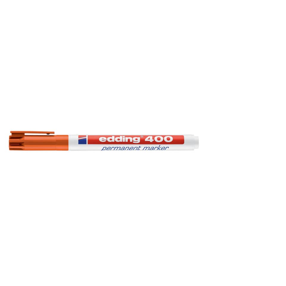 Permanentmarker 400, Rundspitze, nachfüllbar, 1mm, orange EDDING 4-400006 EDDING 400-006 Rundspitze nachfüllbar