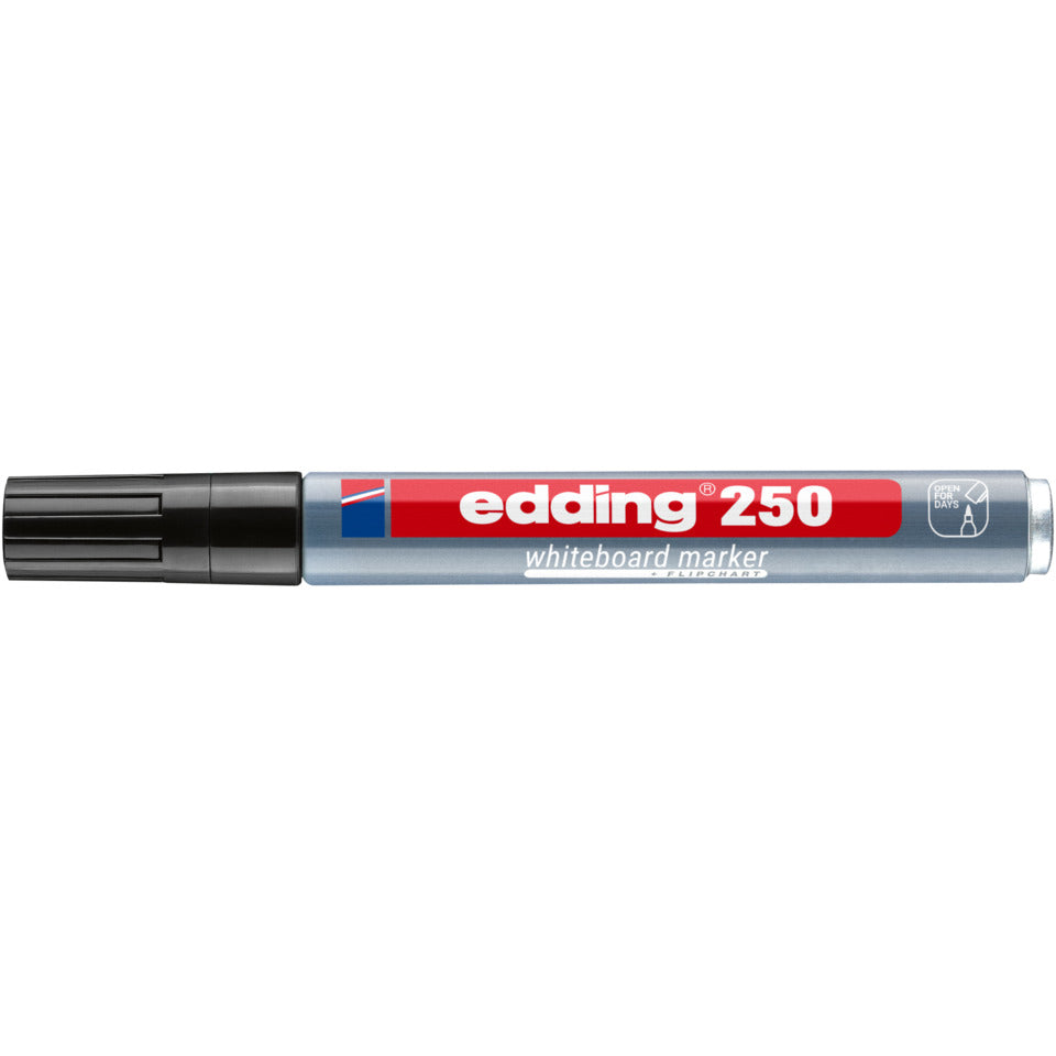 Boardmarker 250, 1,5-3mm, Rundspitze, schwarz EDDING 4-250001 EDDING 4-250001 Rundspitze nachfüllbar