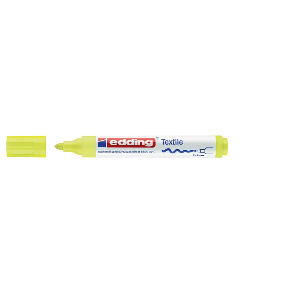 Textilmarker 4500, 2-3mm, neongelb EDDING 44500065 EDDING 4500 65 2-3mm
