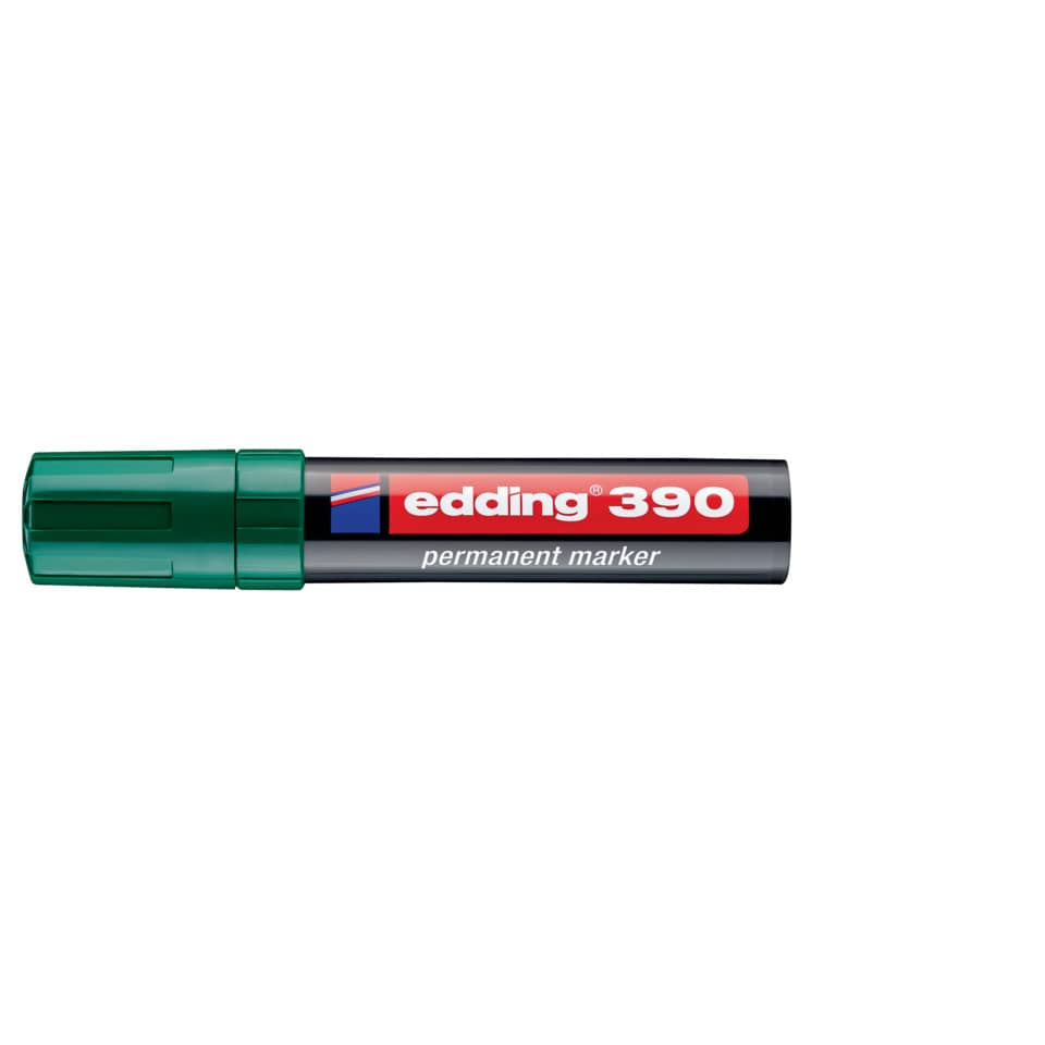 Permanentmarker 390, Keilspitze, nachfüllbar, 4-12mm, grün EDDING 390-004 EDDING 390-004 Keilspitze nachfüllbar