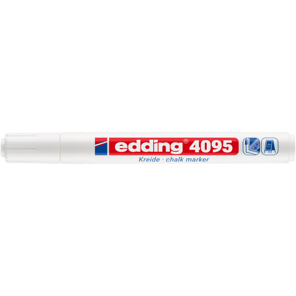 Windowmarker 4095, 2-3mm, Rundspitze, weiß EDDING 4-4095049 EDDING 4-4095049 Kreidemarker Rundspitze