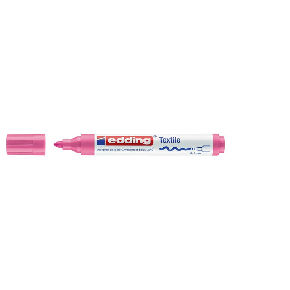 Textilmarker 4500, 2-3mm, rosa EDDING 44500009 EDDING 4500 9  2-3mm