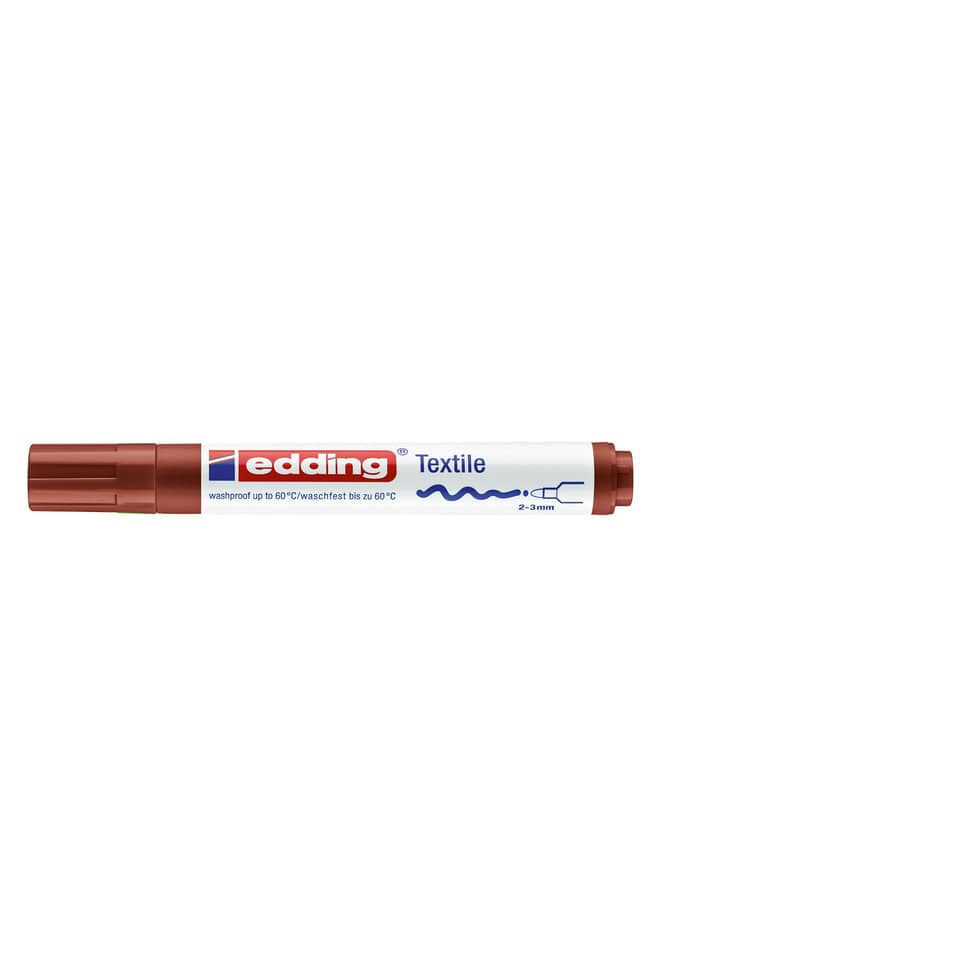 Textilmarker 4500, 2-3mm, braun EDDING 44500007 EDDING 4500 7  2-3mm