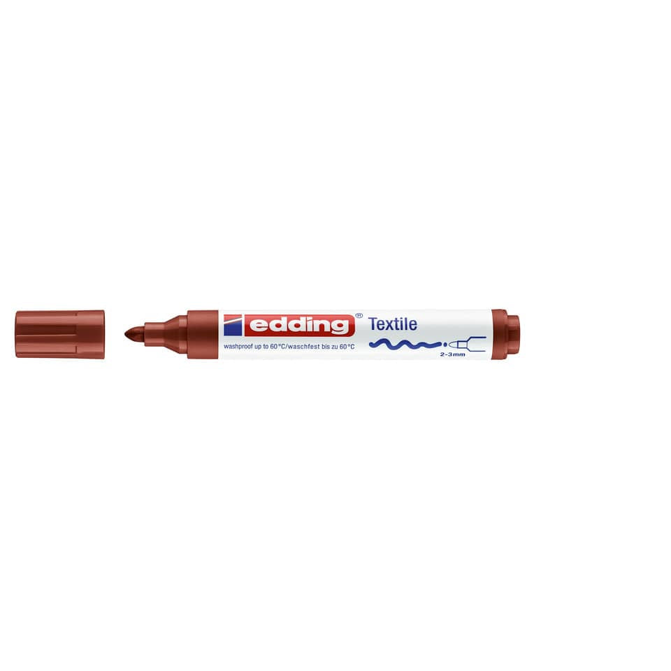 Textilmarker 4500, 2-3mm, braun EDDING 44500007 EDDING 4500 7  2-3mm