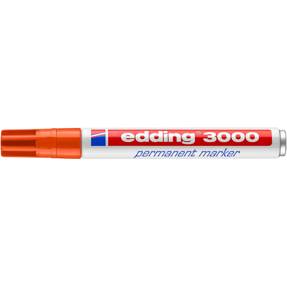 Permanentmarker 3000, Rundspitze, nachfüllbar, 1,5-3mm, orange EDDING 4-3000006 EDDING 3000-006 Rundspitze nachfüllbar