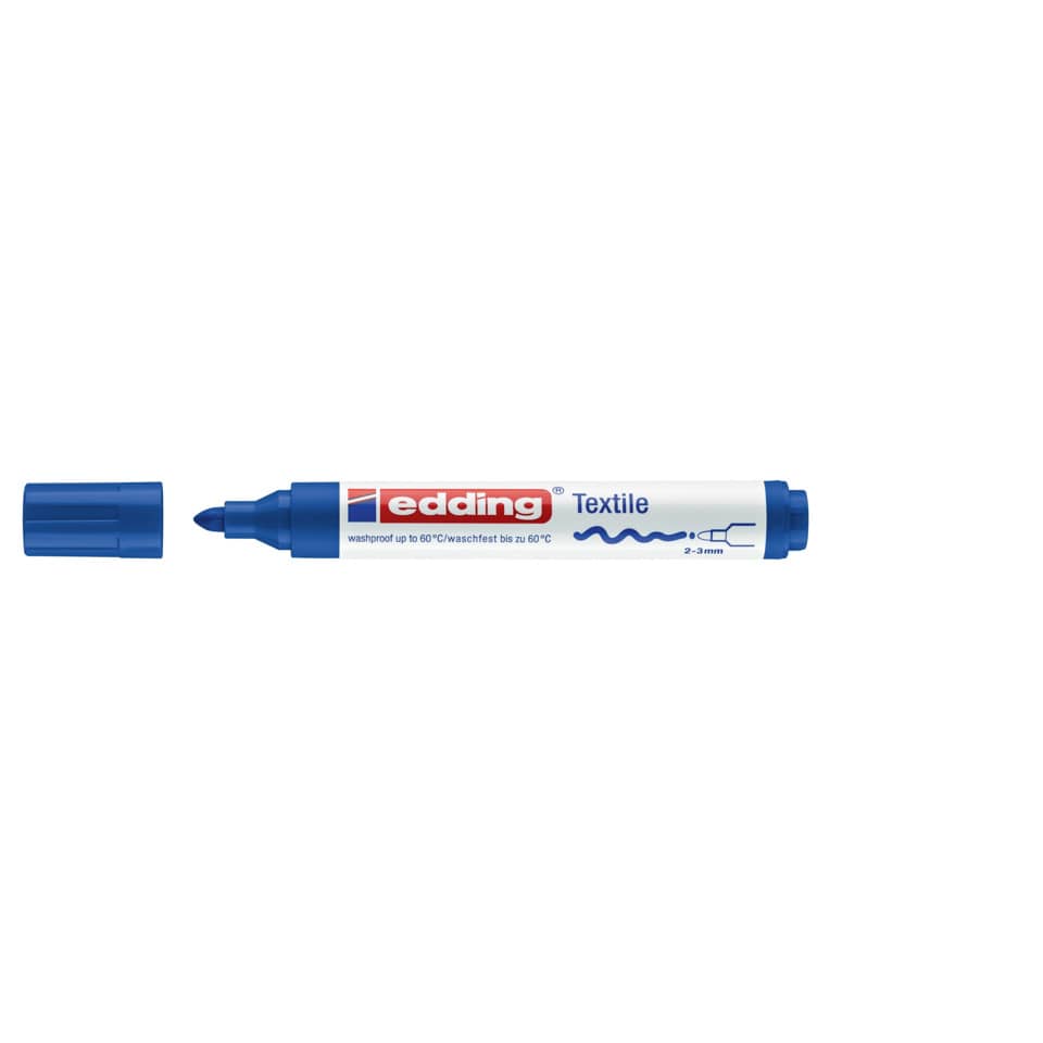 Textilmarker 4500, 2-3mm, blau EDDING 44500003 EDDING 4500 3  2-3mm