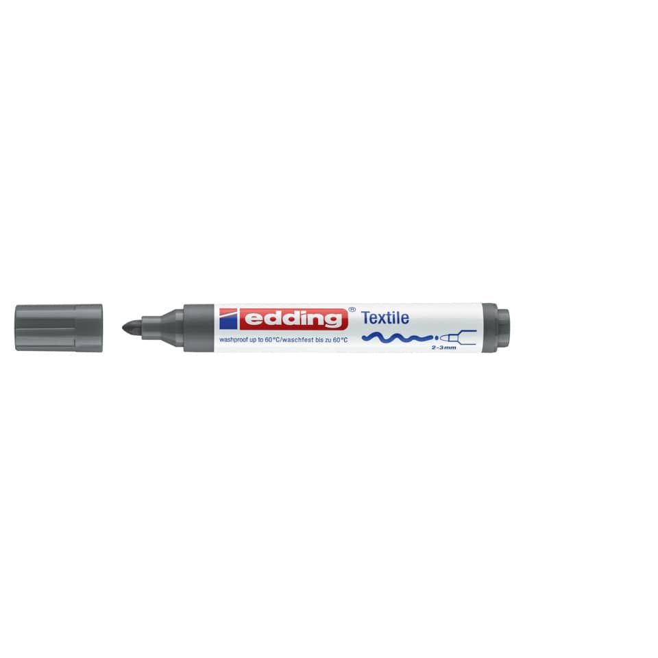 Textilmarker 4500, 2-3mm, grau EDDING 4500012 EDDING 4500 12  2-3mm