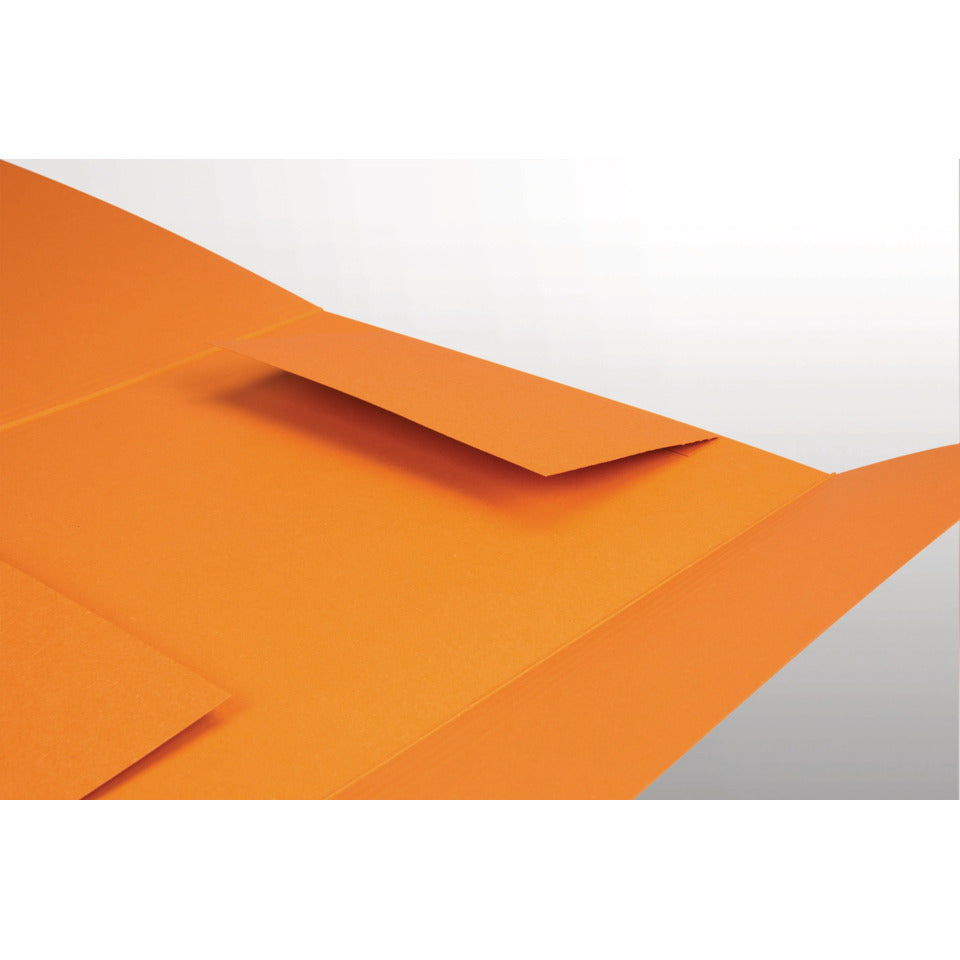 Dreiflügelmappe A4, 320g/m² Manila-RC-Karton, mit 3 Klappen, orange FALKEN 80001472 FALKEN 80001472 320g/m²