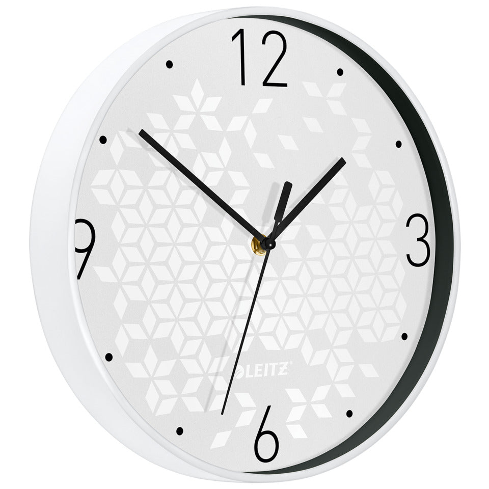 Wanduhr WOW, Kunststoff, 29 cm, weiß LEITZ 9015-00-01