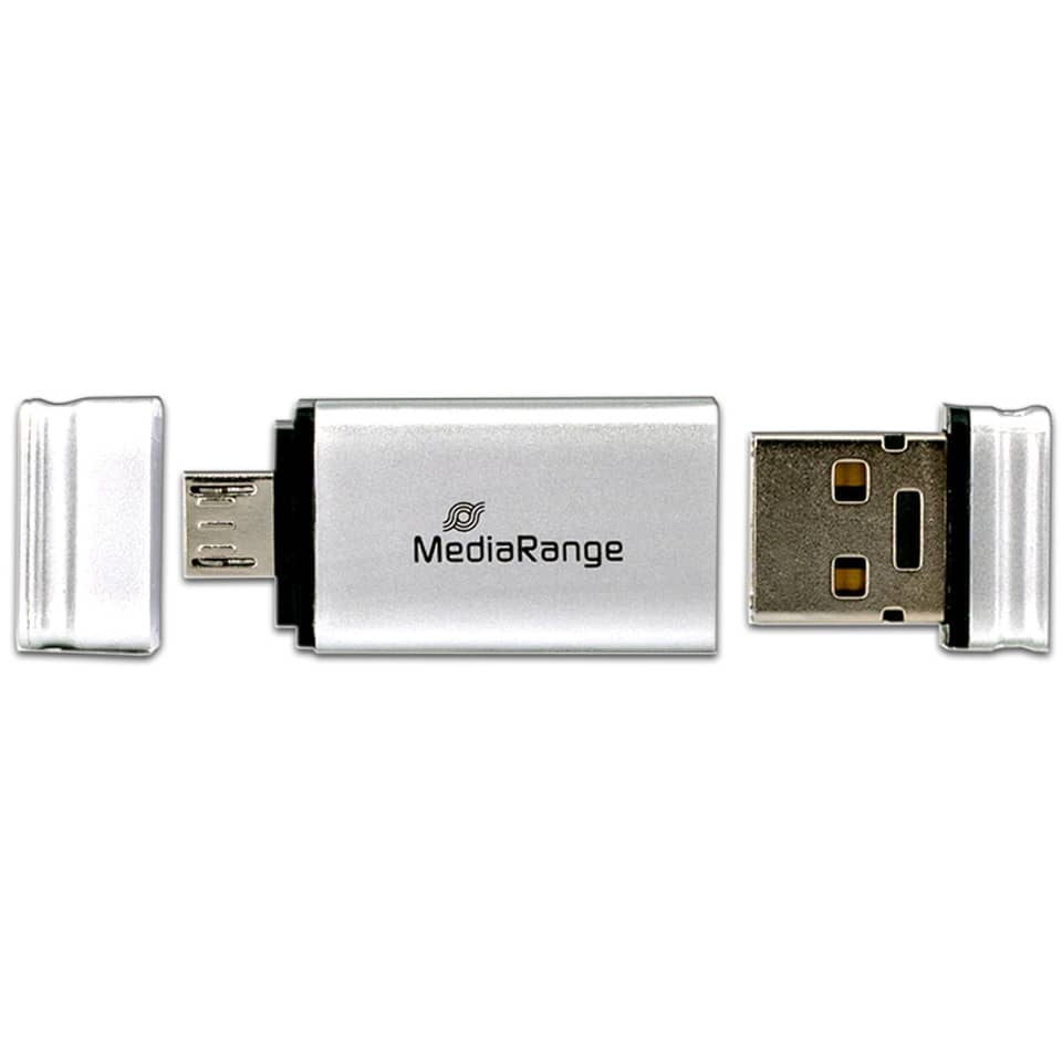 USB Stick 2.0+MicroUSB, 8 GB MEDIARANGE MR930-2