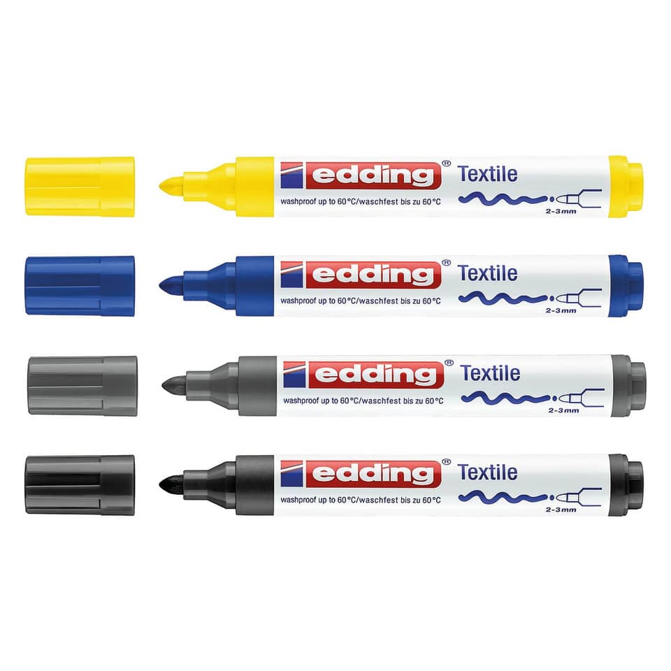 Textilmarker 4500, 2-3mm, blau EDDING 44500003 EDDING 4500 3  2-3mm