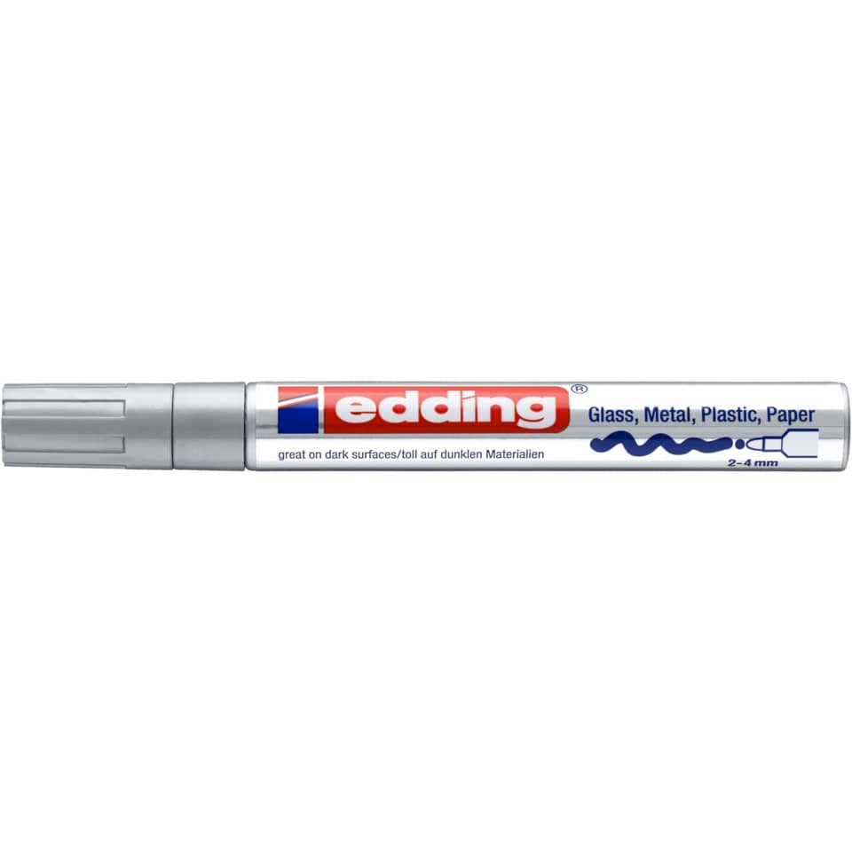 Glanzlackmarker 750, 2-4mm, Rundspitze, silber EDDING 750CR-054 EDDING 750-9-054  750CR-054