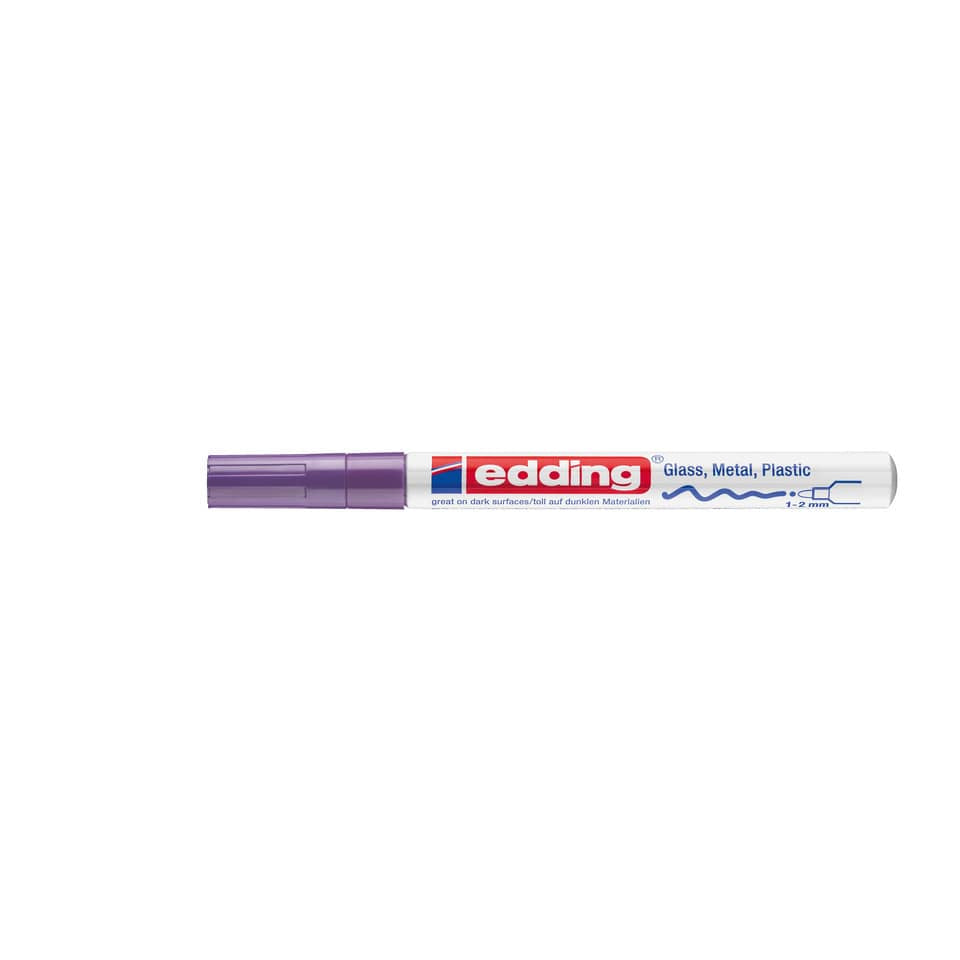 Glanzlackmarker 751, 1-2mm, Rundspitze, violett EDDING 751-9-008