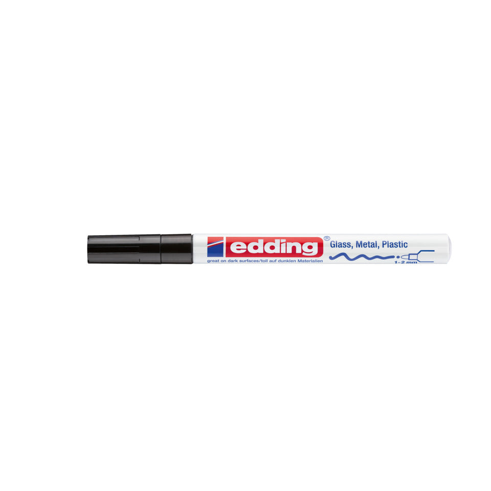 Glanzlackmarker 751, 1-2mm, Rundspitze, schwarz EDDING 751-9-001