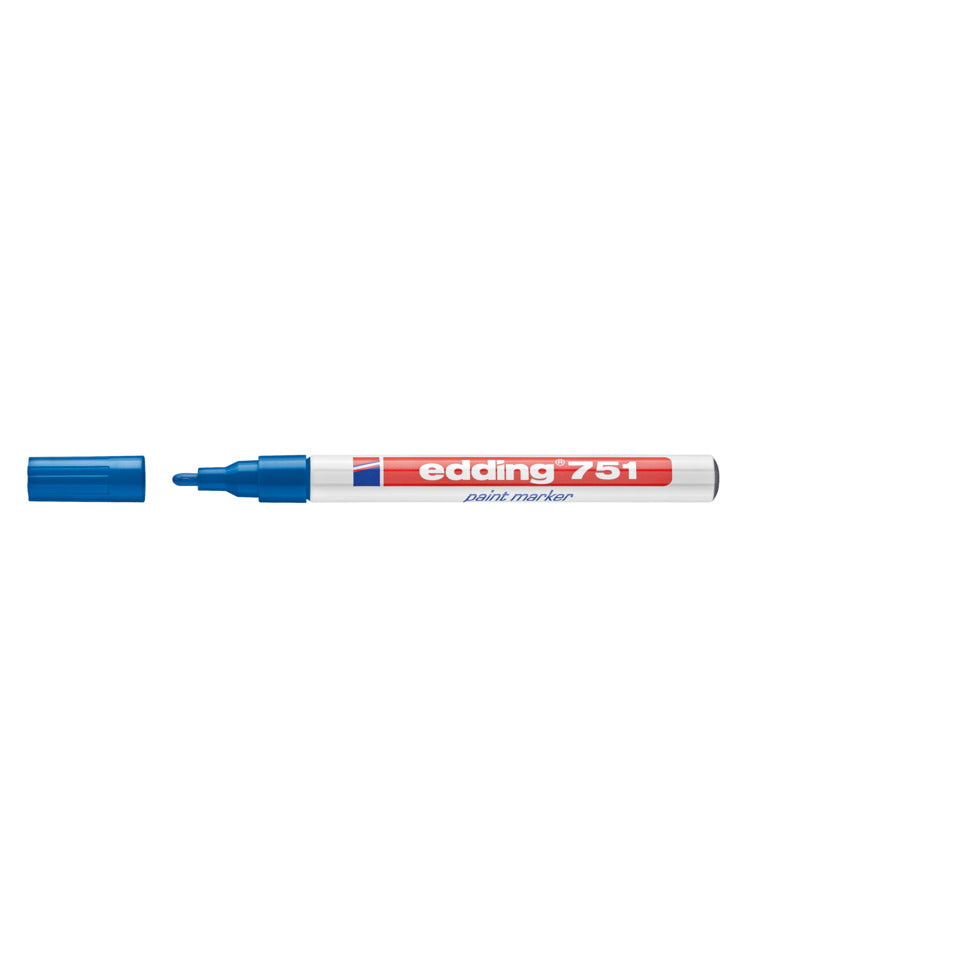 Lackmarker 751, 1-2mm, Rundspitze, blau EDDING 4751003 EDDING 751-003  Rundspitze