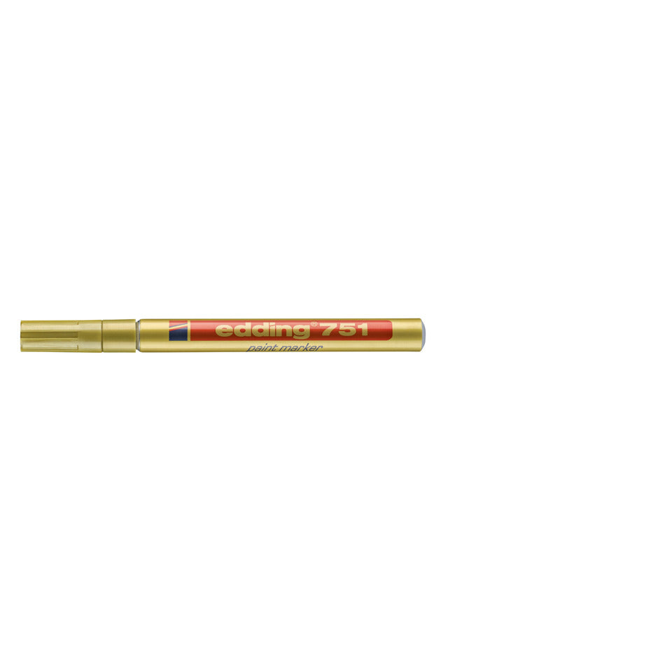 Lackmarker 751, 1-2mm, Rundspitze, gold EDDING 4751053 EDDING 751-053   Rundspitze