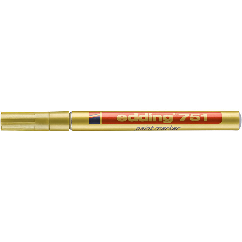 Lackmarker 751, 1-2mm, Rundspitze, gold EDDING 4751053 EDDING 751-053   Rundspitze