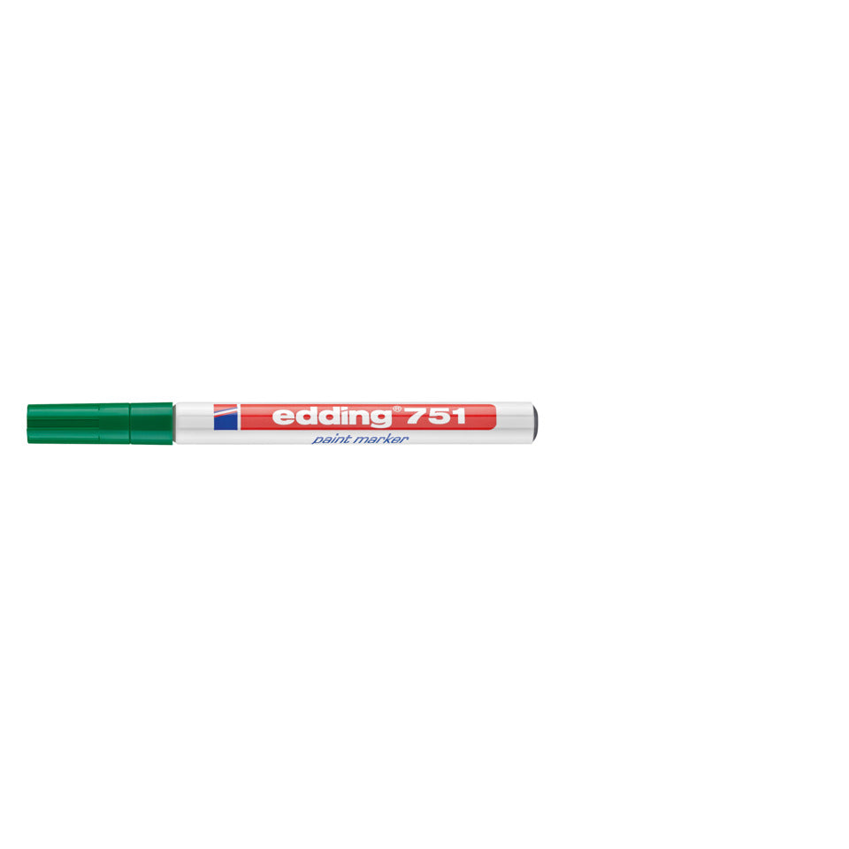 Lackmarker 751, 1-2mm, Rundspitze, grün EDDING 4751004 EDDING 751-004  Rundspitze