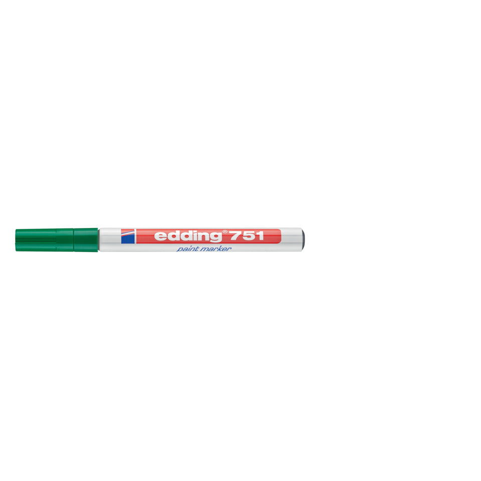 Lackmarker 751, 1-2mm, Rundspitze, grün EDDING 4751004 EDDING 751-004  Rundspitze