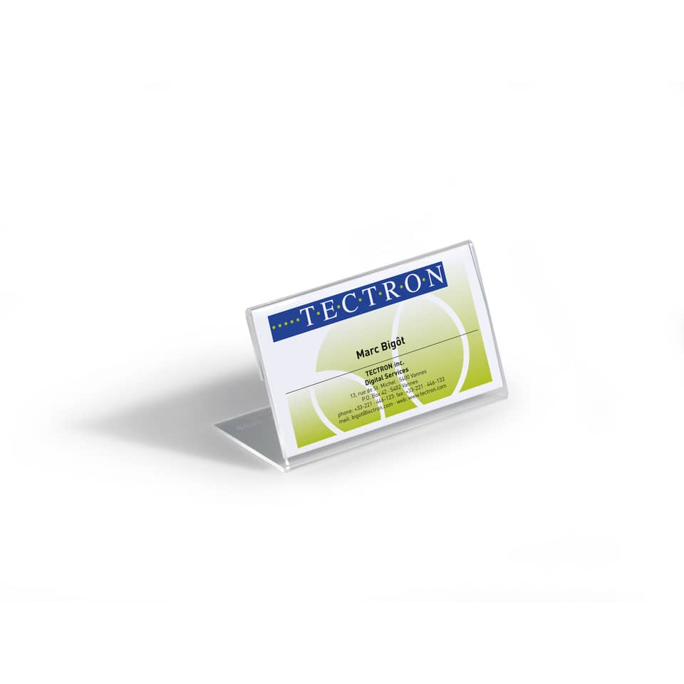 Tischschild, 52 x 150 mm, 10 Stück, transparent DURABLE 8055 19 DURABLE 8055 19 54x100mm