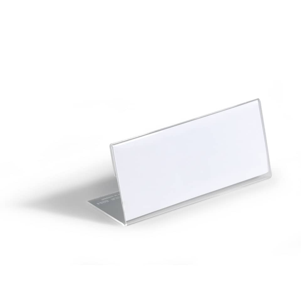 Tischschild, 63x150mm, 10 Stück, transparent DURABLE 8054 19 DURABLE 8054 19 61x150mm
