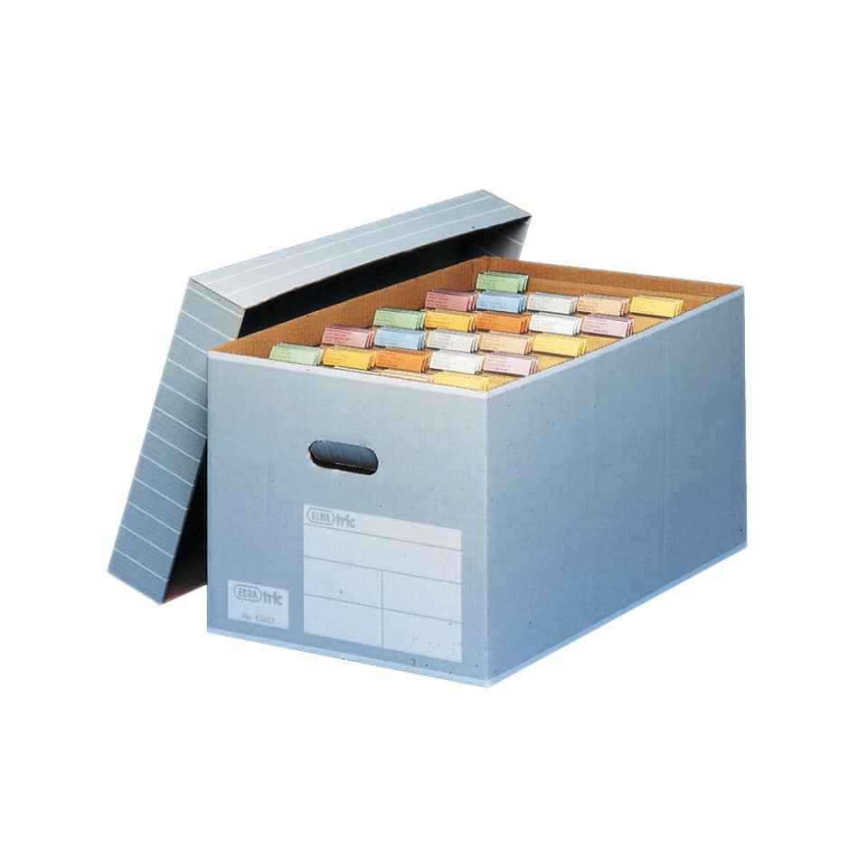 Transportbox Karton weißgrau   83427 ELBA 100333273 ELBA 100333273  83427
