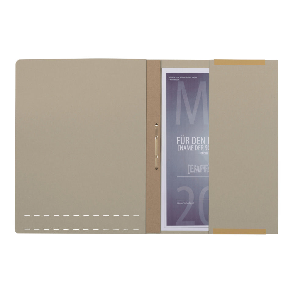 Pendelhefter mit Dehntasche, 320g/m², Amtsheftung, grau ELBA 100570021