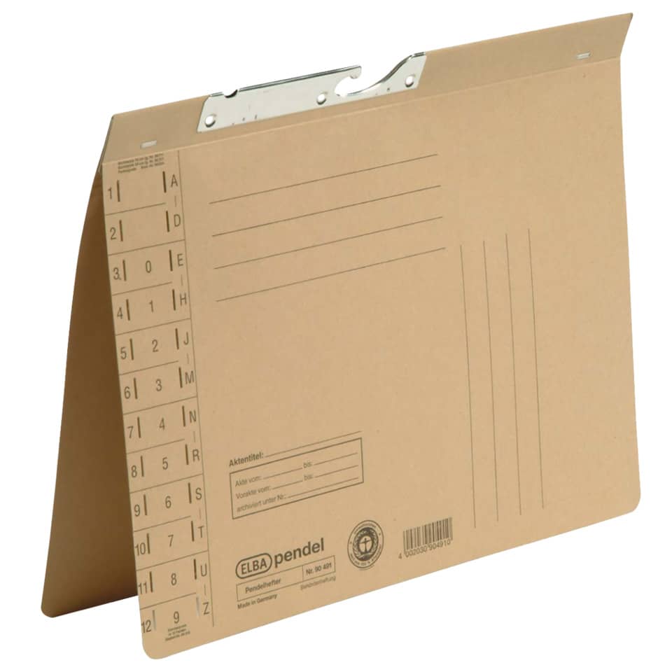 Pendelhefter, A4, 250g/m², Amtsheftung, natur braun ELBA 100560107