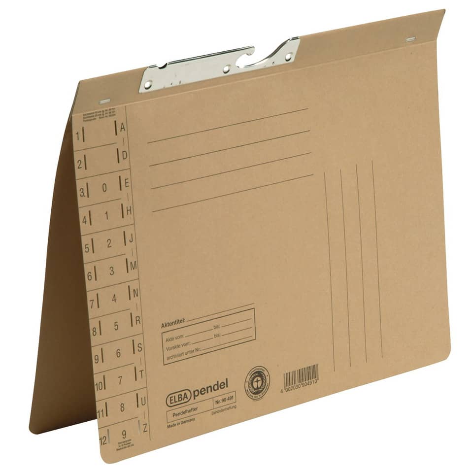 Pendelhefter, A4, 250g/m², Amtsheftung, natur braun ELBA 100560107