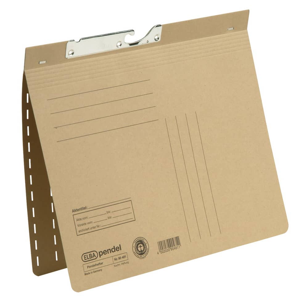 Pendelhefter, A4, 230g/m², kaufmännische Heftung, naturbraun ELBA 100560106 ELBA 100560106 90481