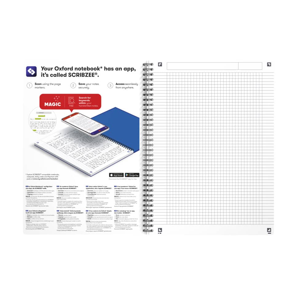 Spiralbuch Office Urban Mix, A4, 90 Blatt, kariert OXFORD 100101421 OXFORD 100101421 Office ECF