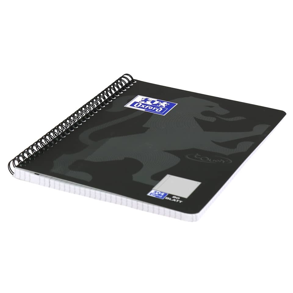 Collegeblock Touch, B5, 80 Blatt, kariert, schwarz OXFORD 400121613 OXFORD 400121613 Touch