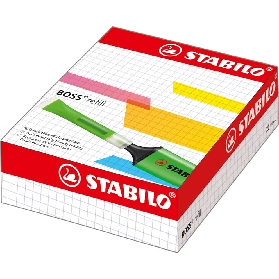 Textmarker Nachfüllsystem BOSS® ORIGINAL, 3ml, pink STABILO 070/56 STABILO 070-56  Nachfüllsystem