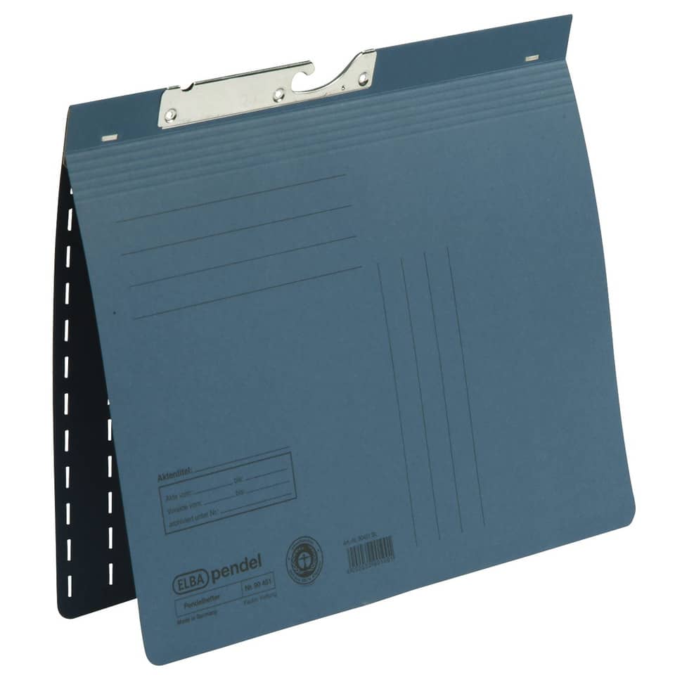 Pendelhefter, A4, 250g/m², kaufmännische Heftung, blau ELBA 100560093 ELBA 100560093  90451BL