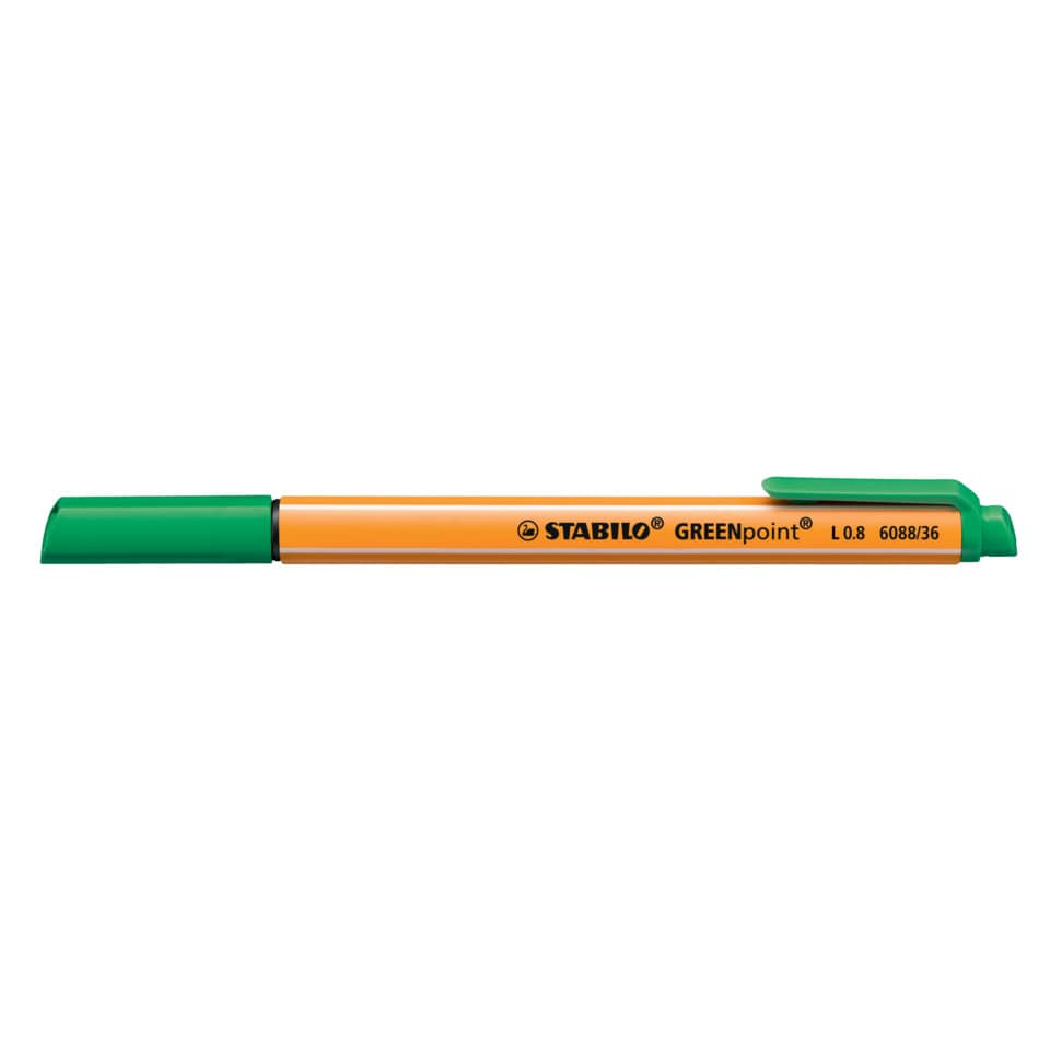 Faserschreiber GREENpoint®, 0,8 mm, grün STABILO 6088/36