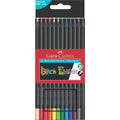 Farbstifte Black Edition, 12 Stück, sortiert FABER CASTELL 116412