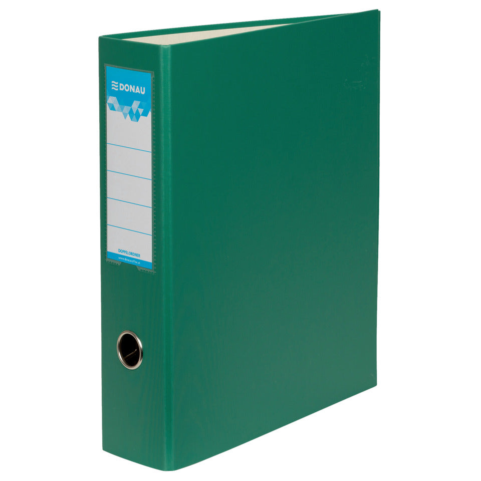 Bankordner, A4, 7,5cm, PP, grün DONAU 3972001-06 DONAU 3972001-06 Doppelmechanik