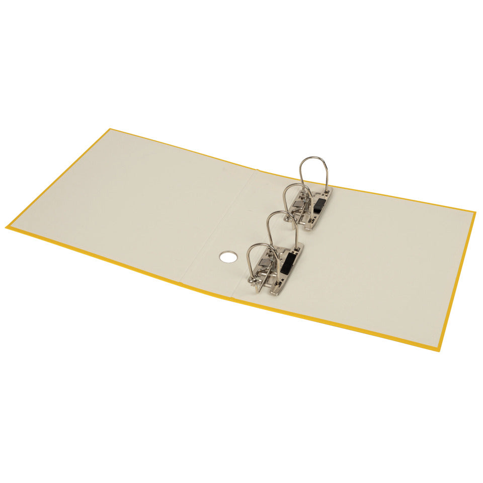 Bankordner, A4, 7,5cm, PP, gelb DONAU 3972001-11 DONAU 3972001-11 Doppelmechanik